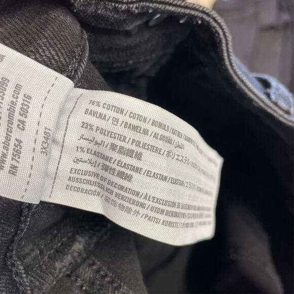 Hollister Womens Low Rise Skinny Black Jeans Size 3S W26 L29 - Picture 8 of 9